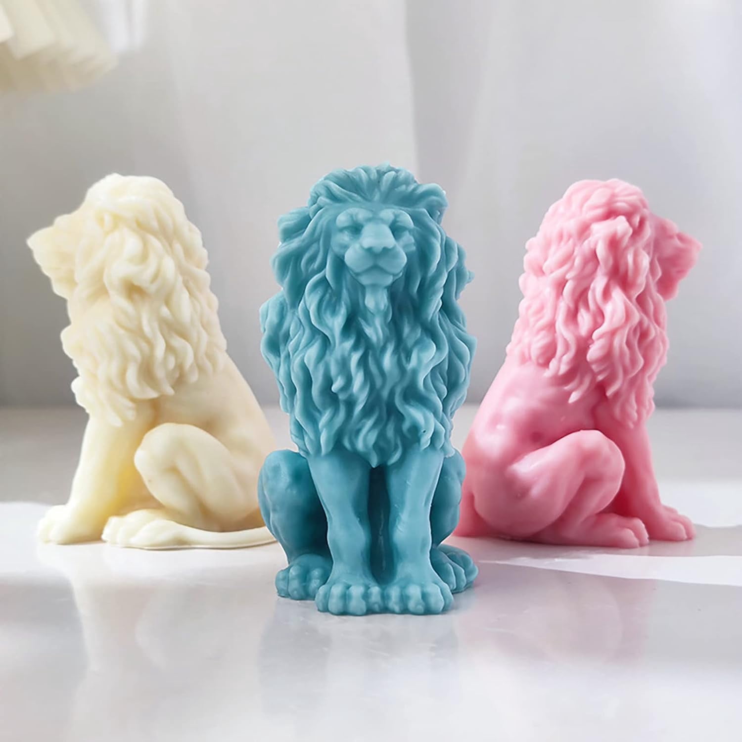 16 Pack Flower Succulent Candle Mold Resin Casting Silicone Molds for Home Decor & Candle Making Wave Spiral Mold