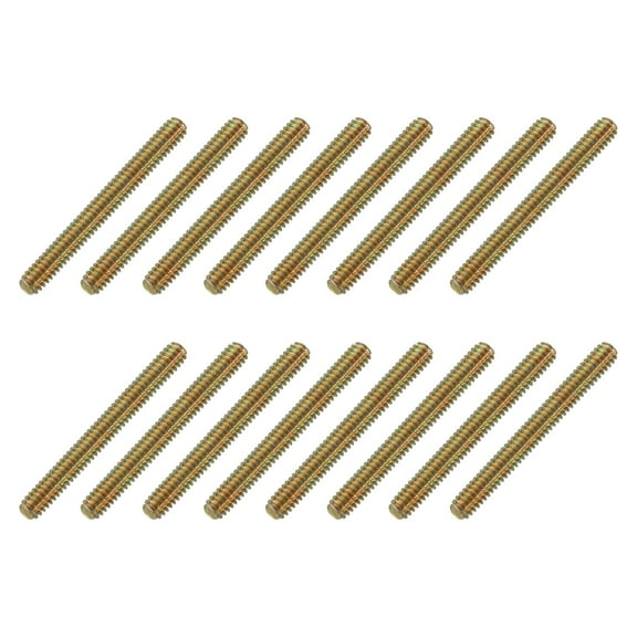 16 Pack Fully All Threaded Rod 1/4" Thread, 2-1/4" Length, Thread Screw