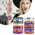 thumbnail image 1 of 16 Pack Halloween Rubber Bracelets Bulk Halloween Party Favors Silicone Wristbands for Trick or Treat Goodie Bag Stuffers Classroom Prizes Kids Toddlers Girls Boys Party Supplies, 1 of 6