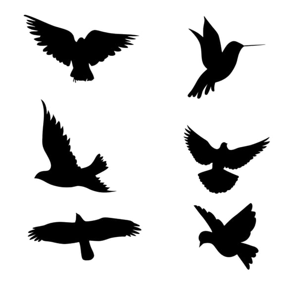 16 Pack Hummingbird Screen Door Stickers, Anti Collision Window Decals, Prevent Birds Kids Pets From Hitting Glass Screens, Waterproof for Sliding Doors Terraces Porches