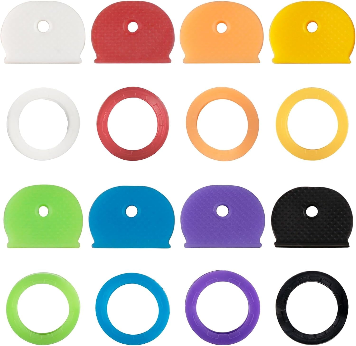16 Pack Key Covers Caps Tags Set, Key Color Identifiers Coding Covers ...