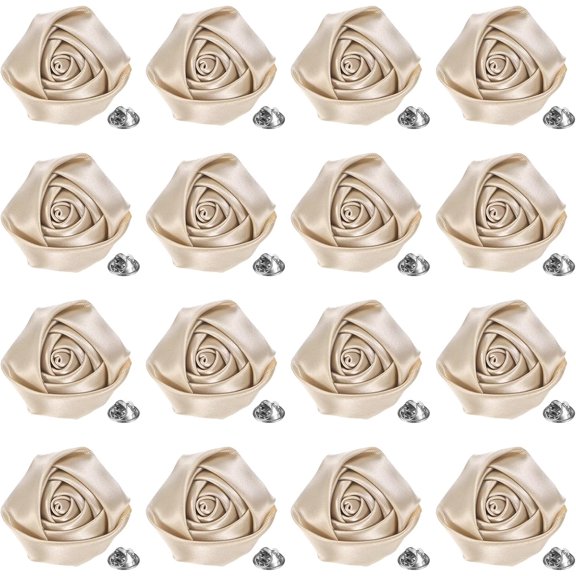16-Pack Lapel Pin for Men, Handmade Flower Brooch Button Pins Men Suits, Formal Boutonnieres Wedding/Groom/Corsage