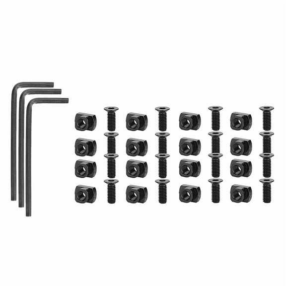 16 Pack M 4 T-Nut Metric Camming Screw Replacement Sets Compatible with Standard Rail pwm25