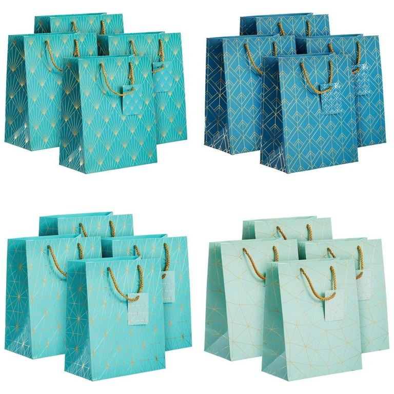 Blue and deals gold gift bags