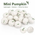 thumbnail image 1 of 16-Pack Mini Foam Pumpkins with Lightweight Styrofoam Build, 2-Inch White Artificial Pumpkin Decorations for Fall and Halloween Crafting, 1 of 4