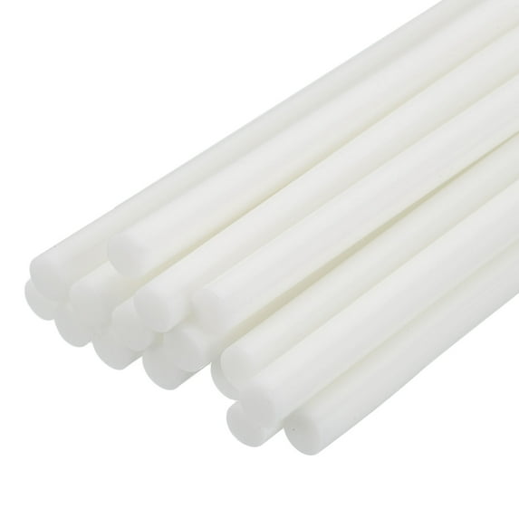 16 Pack Mini Hot Glue Sticks, 0.28" Dia x 7.87" Long EVA Glue Gun Sticks, White for DIY Projects