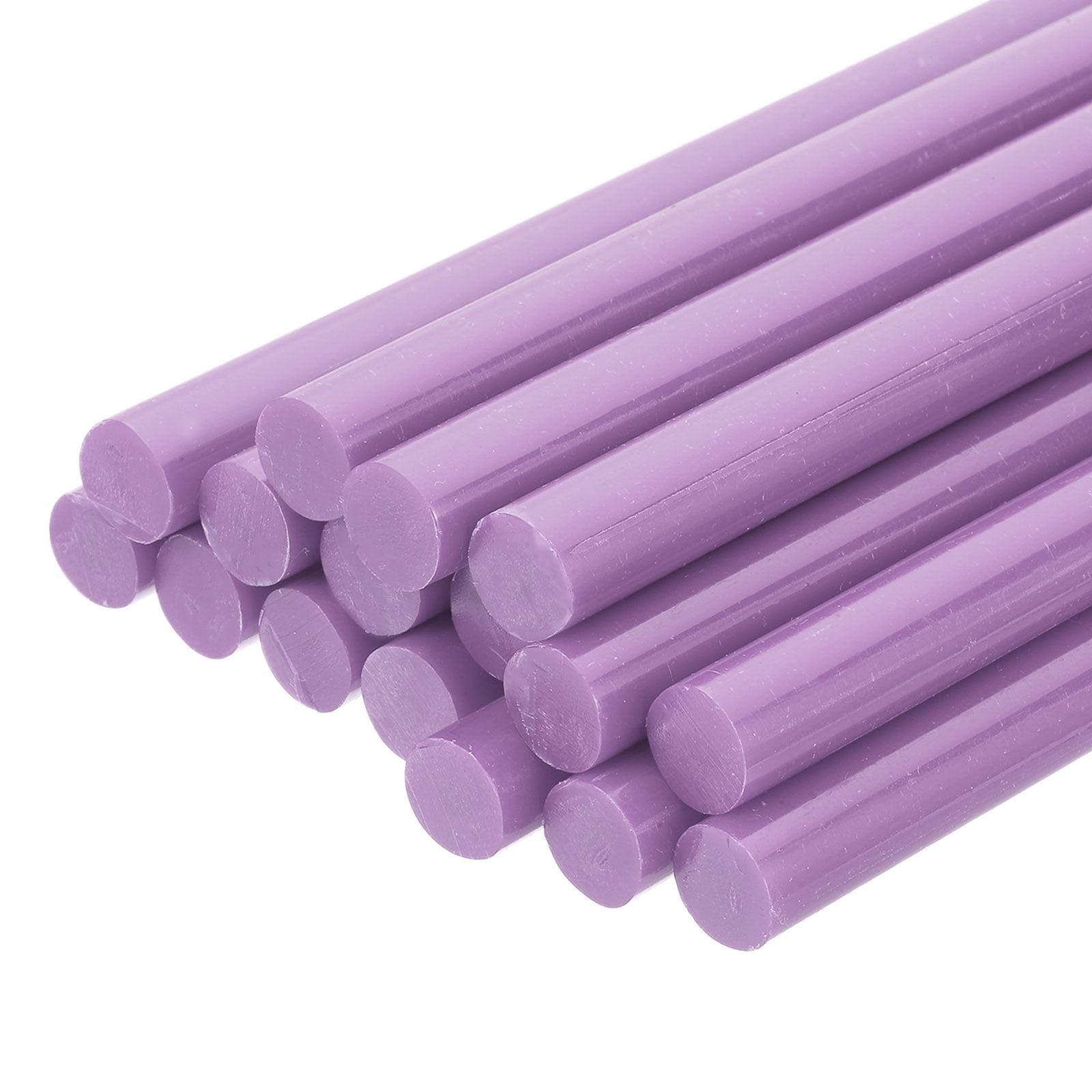 16 Pack Mini Hot Glue Sticks, 0.43" Dia x 7.87" Long EVA Glue Gun Sticks, Purple for DIY Projects