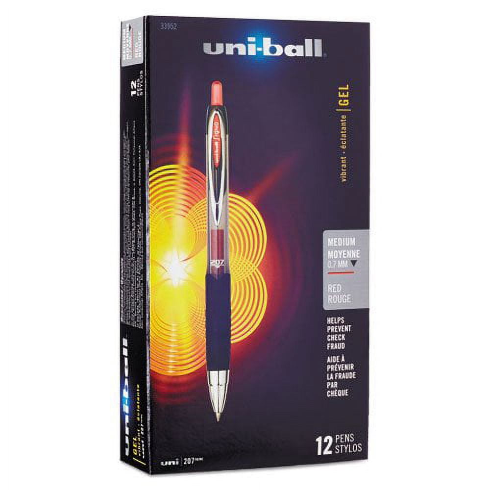 16 Pack NEWELL CORPORATION UNIBALL SIGNO 207 GEL MED RED