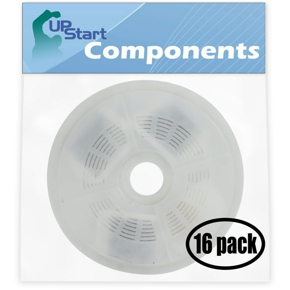 16-Pack Pet Water Fountain Filter Replacement for Catit Flower Cat, Catit Design Senses, Catit Fresh & Clear Stainless Steel Top Cat Water Drinking Fountain- Compatible w/ Catit Water Fountain Filter