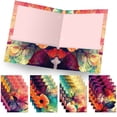 16 Pack Pocket Folders - Abstract Floral - Walmart.com