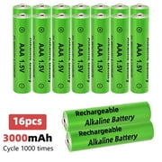 16-Pack Rechargeable AAA Batteries