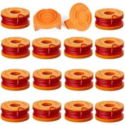 16 Pack Replacement Trimmer Line for Worx WA0010 WG180 WG163 WG175 Spools,10 Ft/0.065 Inch Trimmer String Refills Parts