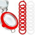 16 Pack Silicone Replacement Gasket, Airtight Rubber Seals Rings for