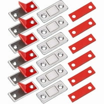16-Pack Silver Super Slim Magnetic Cabinet Latches – Heavy-Duty Door & Drawer Closures for Kitchen, Bathroom, Closet, RV & Furniture