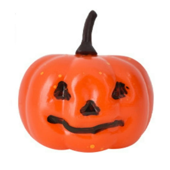 16 Pack Small Pumpkin Decorations, Mini Jack O Lantern Figurines For Party Favors, Table Centerpieces And Photo Props
