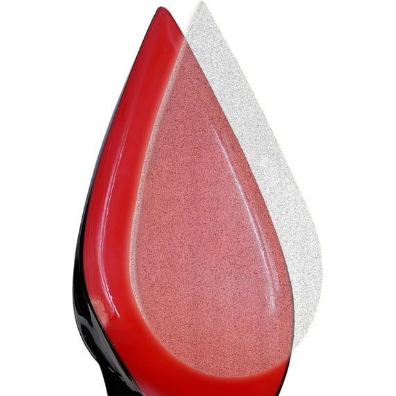 16 Pack- Sole Protector Stickers for High Heel Shoes - Clear 3M CL Christian Louboutin Red Bottoms - Compatible for All Heels - 16 Sheets for 8 Pair of Shoes - 5X5 INCH Sheets