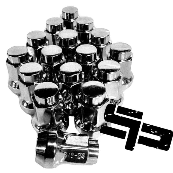 16 Pack Tapered Lug Nuts Chrome Polaris Ranger Rzr Ace 900xp 800 570 3/8"-24