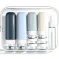 thumbnail image 1 of Micebay Silicone Travel Bottles, Leak Proof Toiletry Containers for Shampoo, Conditioner & Lotion, Grey, 1 of 8