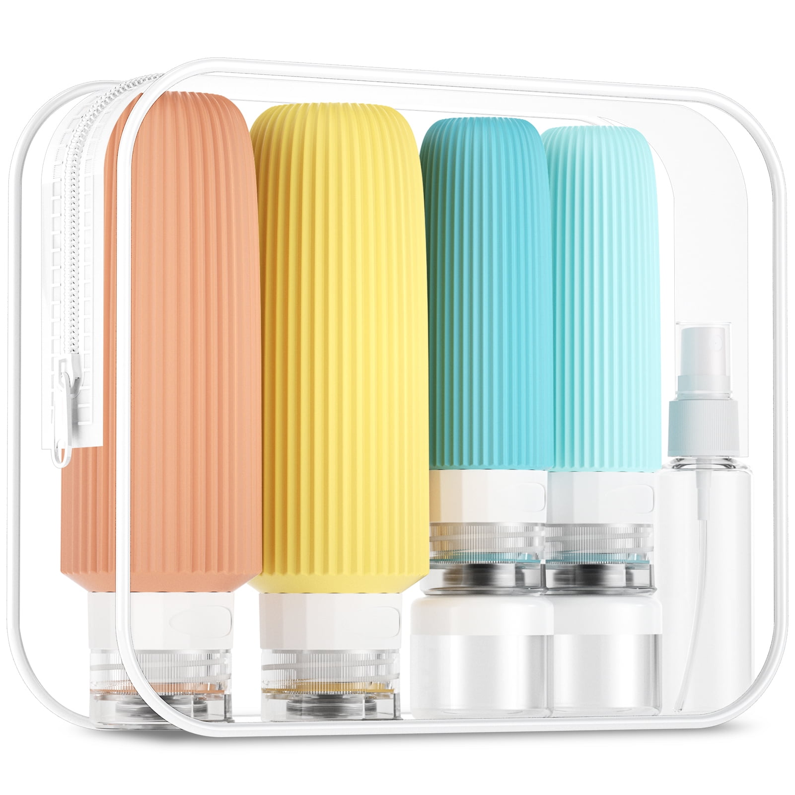 16 Pack Travel Bottles for Toiletries, Large 6oz Silicone Travel ...