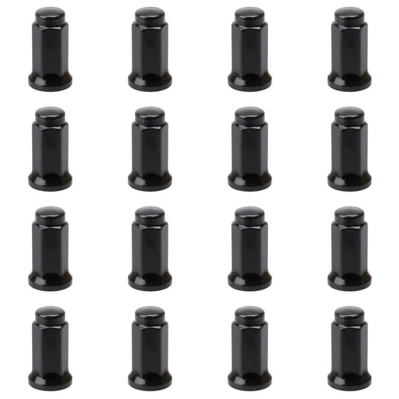 (16 Pack) Tusk Flat Base Lug Nut 10mm x 1.25mm Thread Pitch w/14mm Head Black For Arctic Cat Prowler 1000 XTZ EFI 2010,2012-2014