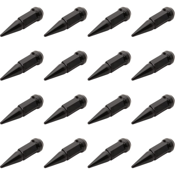 (16 Pack) Tusk Spike Tapered Lug Nut 12mm x 1.50mm Thread Pitch Black For POLARIS RZR 900 Trail Fox Edition 2020