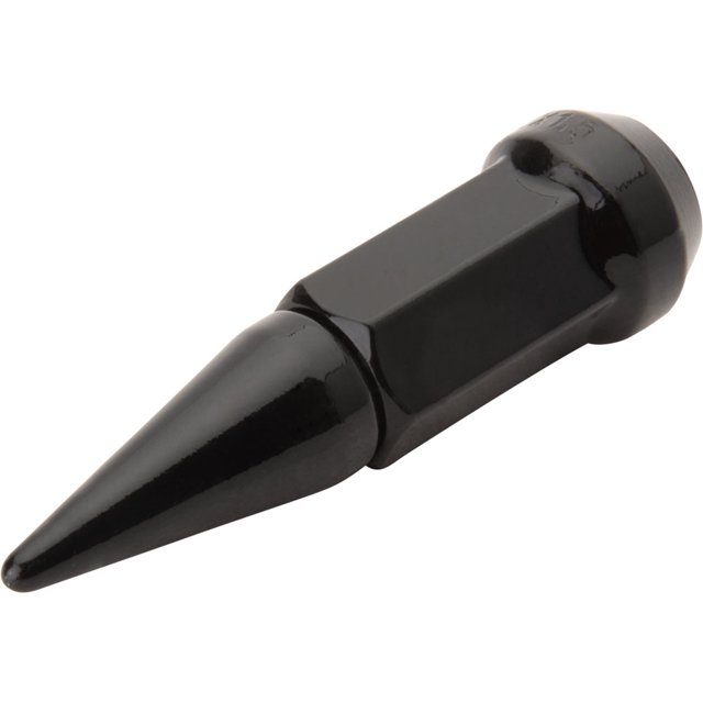 (16 Pack) Tusk Spike Tapered Lug Nut 12mm x 1.50mm Thread Pitch Black