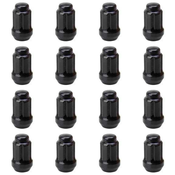 (16 Pack) Tusk Tapered Spline Drive Lug Nut 12mm x 1.50mm Thread Pitch Black For Polaris RANGER CREW XP 1000 Waterfowl Edition 2025
