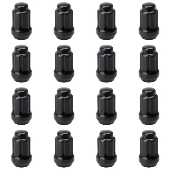 (16 Pack) Tusk Tapered Spline Drive Lug Nut 12mm x 1.50mm Thread Pitch Black For Polaris RZR Pro S Premium 2025