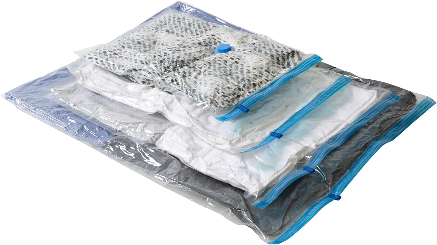 16Pack Vacuum Storage Bags Variety Pack with Hand Pump Included Maximize Closet Space, Reduce