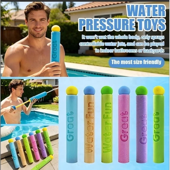 16 Pack Water Blasters for Kids  Foam Squirt Guns Bulk, Pool Toys, Water Guns for Kids, Long Range 35FT, Lightweight Floating, Summer Outdoor Toys