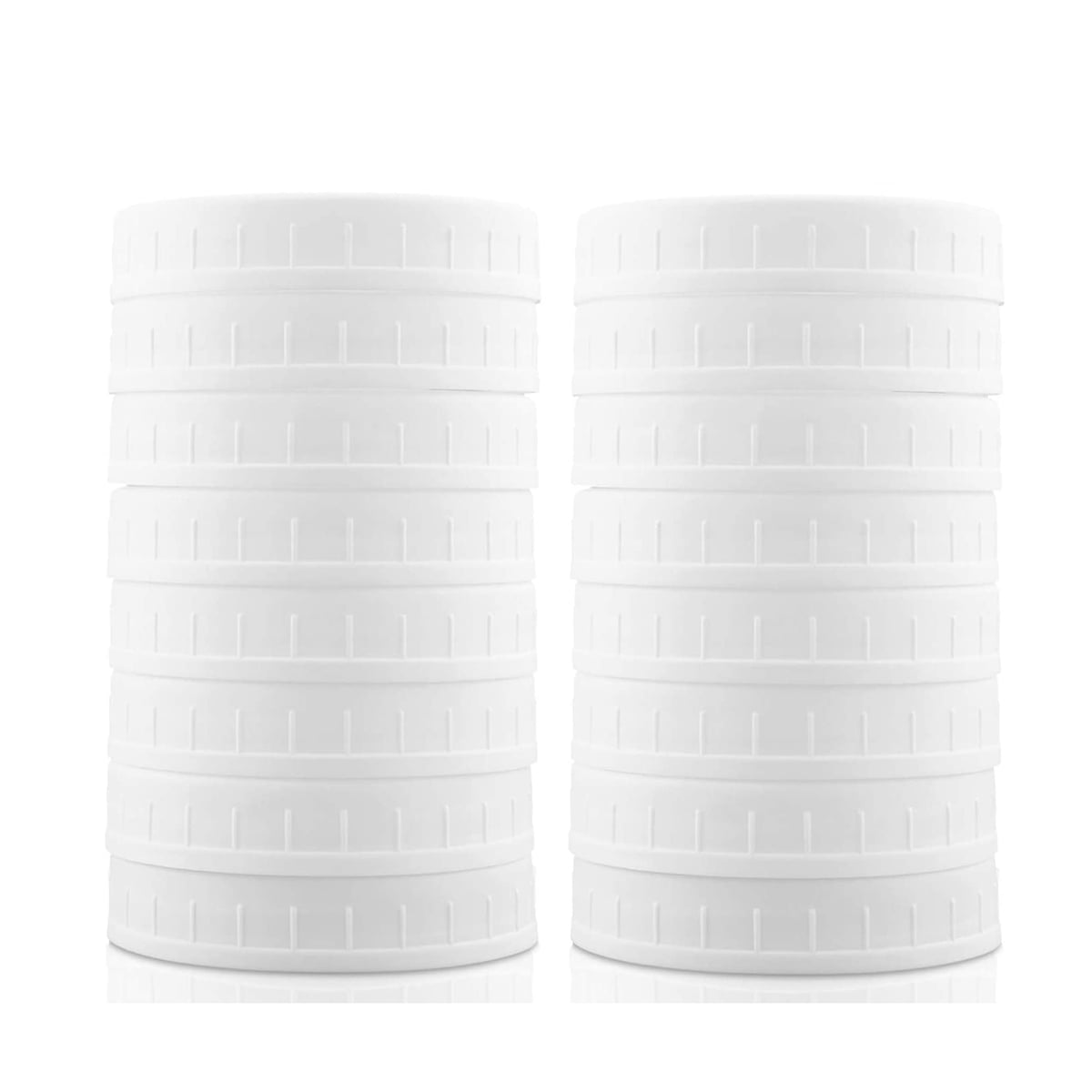 16 Pack Wide Mouth Mason Jar Lids,Plastic Storage Caps for Canning Jars