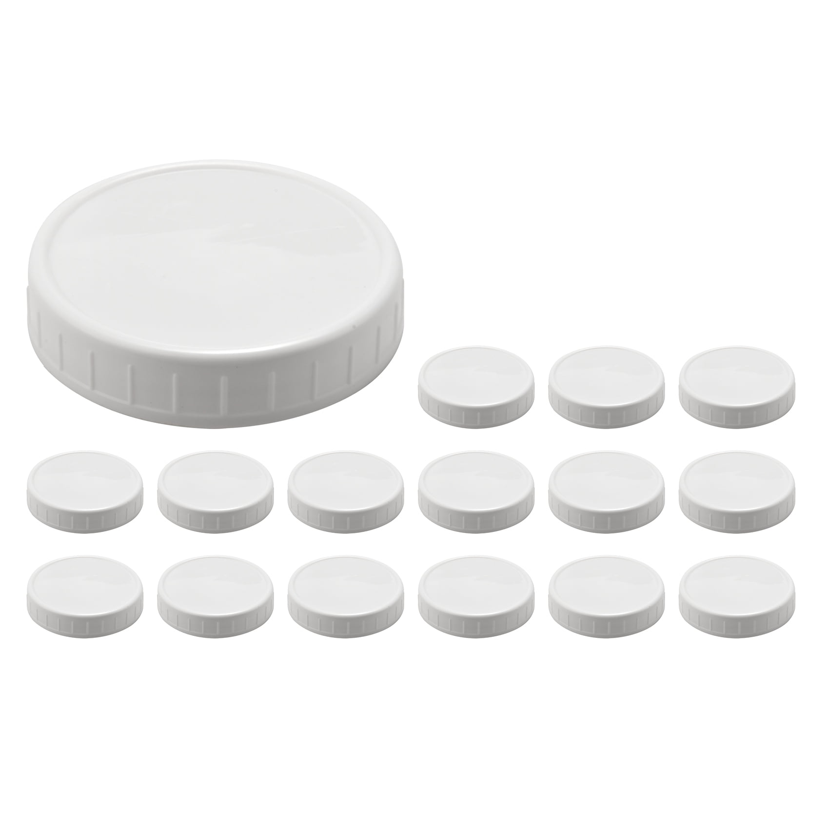 16 Pack Wide Mouth Mason Jar Lids, Storage Caps for Canning Jars,Leak-Proof and Anti-Scratch Resistant Surface