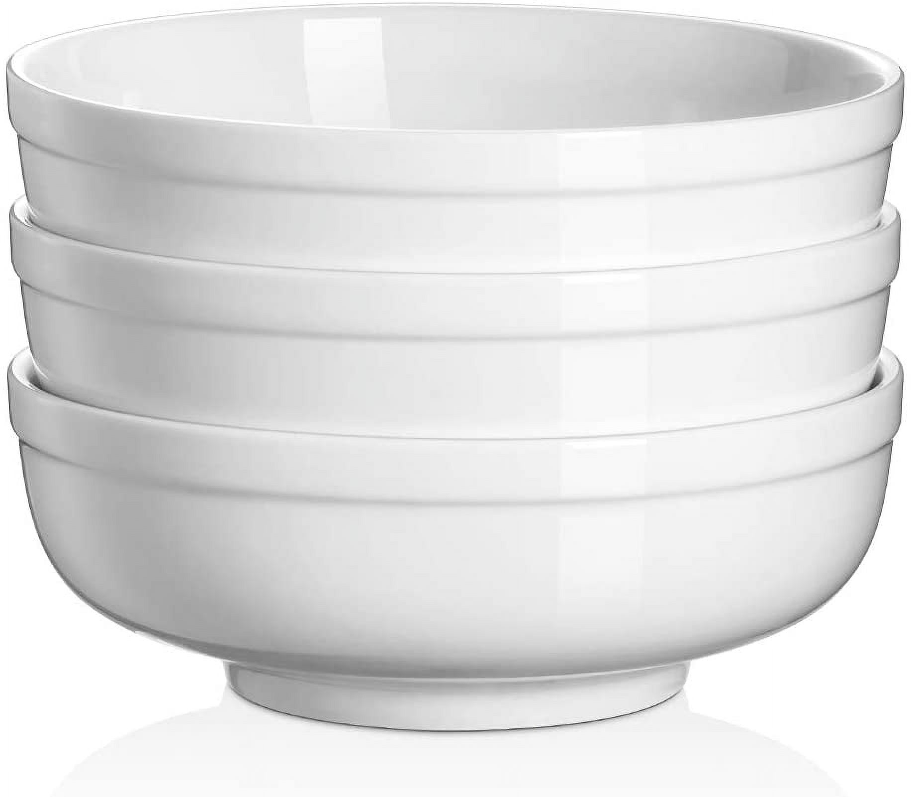 Unbreakable Large Cereal Bowls Set of 6, 32 Oz Bpa-Free Microwave