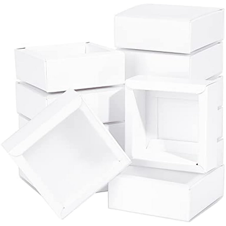 Small Cabinet Box, Acrylic Box, T8F; white, 3 1/4 x 3 1/4 x 3