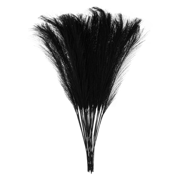 16 Packs Faux Pampas Grass 21 Inch Artificial Pampas Grass for Home Decoration, Black