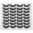 thumbnail image 1 of 16 Pairs False Eyelashes Volume Natural Fake Lashes 3D Faux Pack, 1 of 5