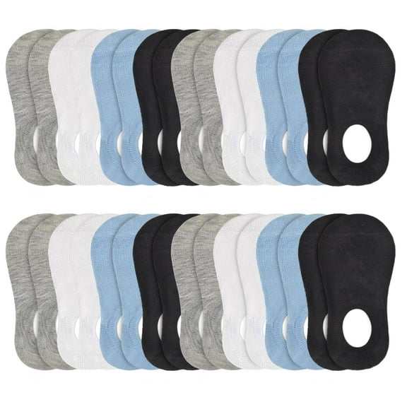16 Pairs Kids Socks Boys Girls No Show Sock Non Slip Low Cut Ankle Kids Socks 2-13 Years