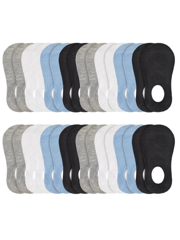 16 Pairs Kids Socks Boys Girls No Show Sock Non Slip Low Cut Ankle Kids Socks 2-13 Years