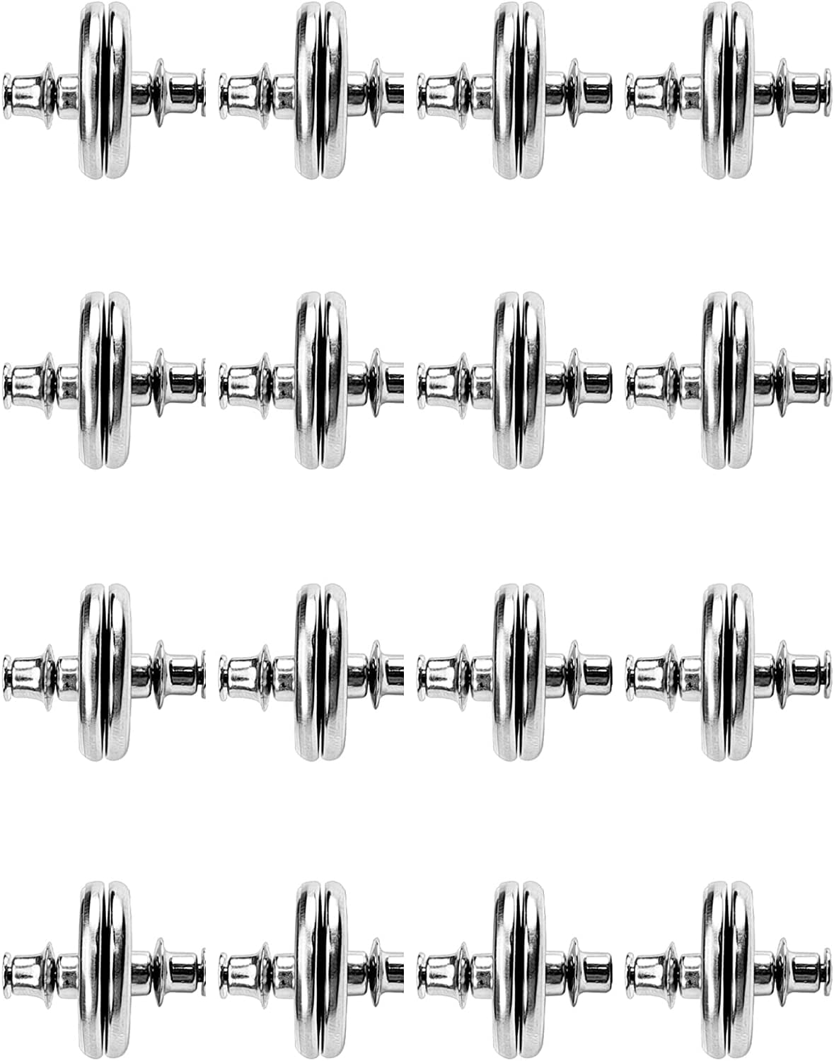 16 Pairs Curtain Clips, Curtain Closure with Back Tack