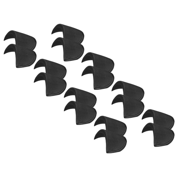 16 Pairs Shoulder Pads, Costume Shoulder Pads Sponge Pads Gauze for Women Clothing, Black,M