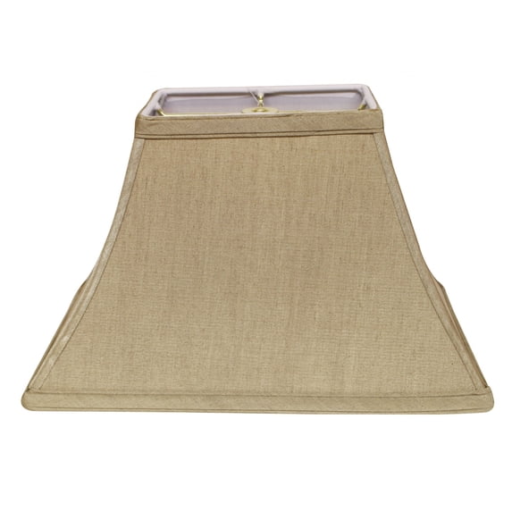16" Pale Brown Rectangle Bell No Slub Lampshade
