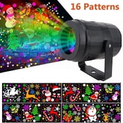 16 Pattern Christmas Lights Projector LED Snowflakes Xmas Landscape Lamp, Bright Indoor Outdoor Waterproof Lighting for , Christmas, Holiday, Party, Birthday, Garden Decoration