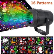 16 Pattern Christmas Lights Projector LED Snowflakes Xmas Landscape Lamp, Bright Indoor Outdoor Waterproof Lighting for , Christmas, Holiday, Party, Birthday, Garden Decoration