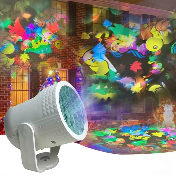 16 Patterns Christmas Projector Lights - LED Snowflake Projector Light USB Powered Lamp for Living Room New Year EVE Holiday Party Christmas Decoration Indoor Outdoor