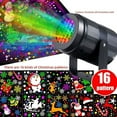 thumbnail image 1 of 16 Patterns LED Christmas Projector Moving Light Laser Landscape Lamp Indoor Outdoor Xmas Decor, 1 of 10