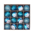 thumbnail image 1 of 16 Pc Christmas Ball Bauble Ornament Glittering Christmas Indoor Outdoor Hanging Decoration Holiday Party Wedding Halloween Thanksgiving Valentine's Day Decor, 1 of 1