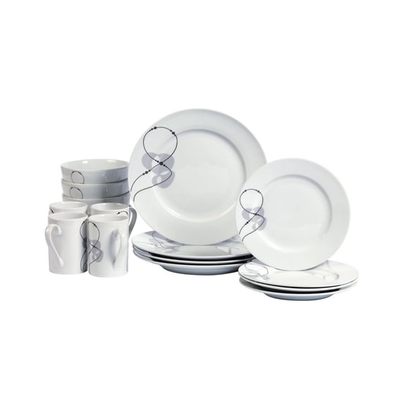16 Pc. Dinnerware Set, Service for 4