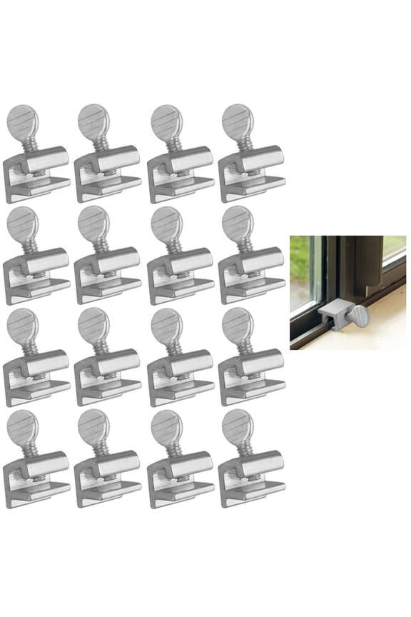 16 Pc Heavy Duty Sliding Window Locks Easy Thumbscrews High Security Home Lock