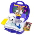 thumbnail image 1 of 16 Pc Set Portable Puppy Dog Carrier Play Set .Everything is easily stored inside the suitcase .Perfect Gift for your Kids, 1 of 1