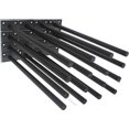 thumbnail image 1 of 16 Pcs 11" Black Solid Steel Floating Shelf Bracket Blind Shelf Supports - Hidden Brackets for Floating Wood Shelves - Concealed Blind Shelf Support – Screws and Wall Plugs Included, 1 of 5